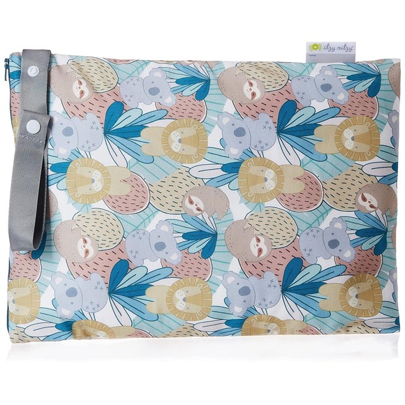 NEW! Itzy Ritzy Sealed Wet Bag With Adjustable Handle SAFARI SQUAD - Picture 4 of 6